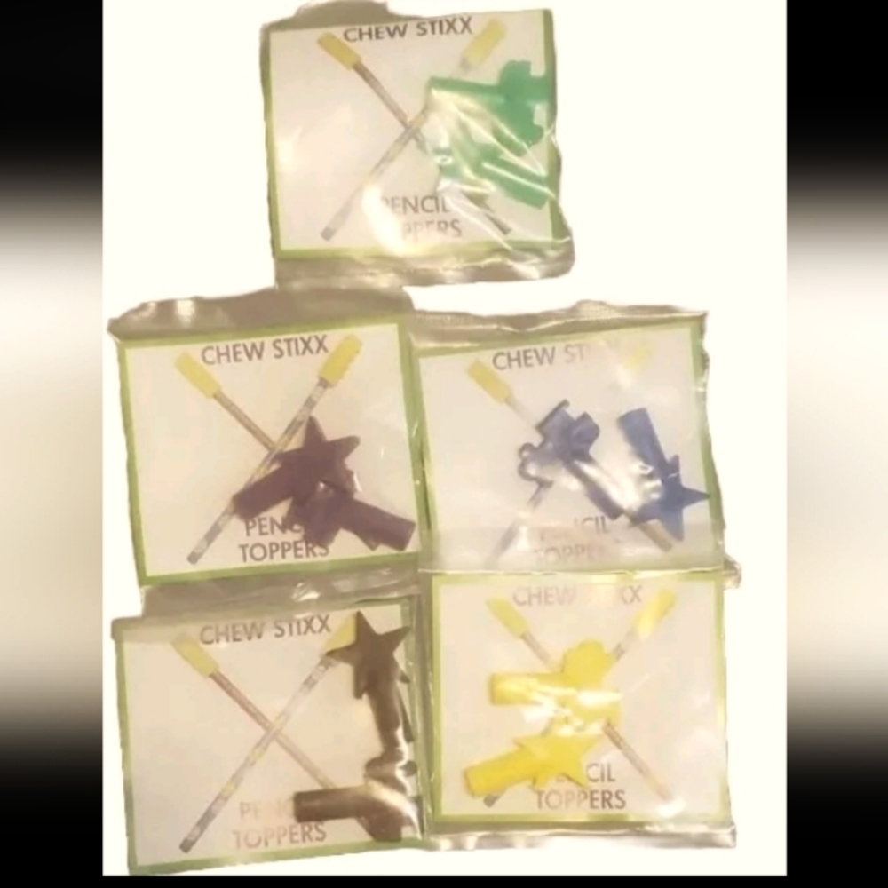 Sensory Chewable Fidget Pencil Toppers Chew Stixx Textured $10 Each